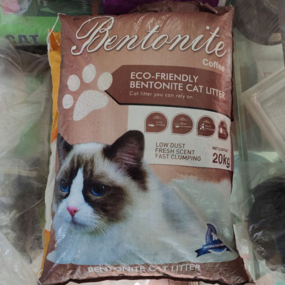 Pasir kucing 20kg pasir gumpal wangi 25lt