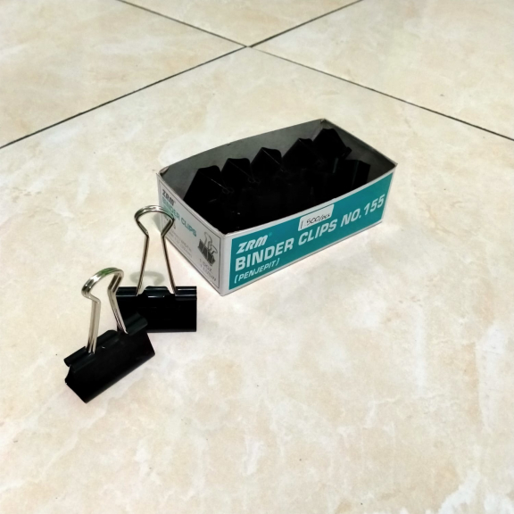 Clip Binder Ukuran 155 Warna hitam Kenko