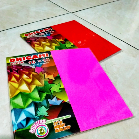 Kertas Lipat Origami Warna Besar