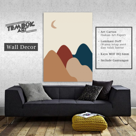 Poster Kayu Aesthetic - Home Decor