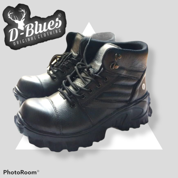 Sepatu Safety Boots  asli kulit