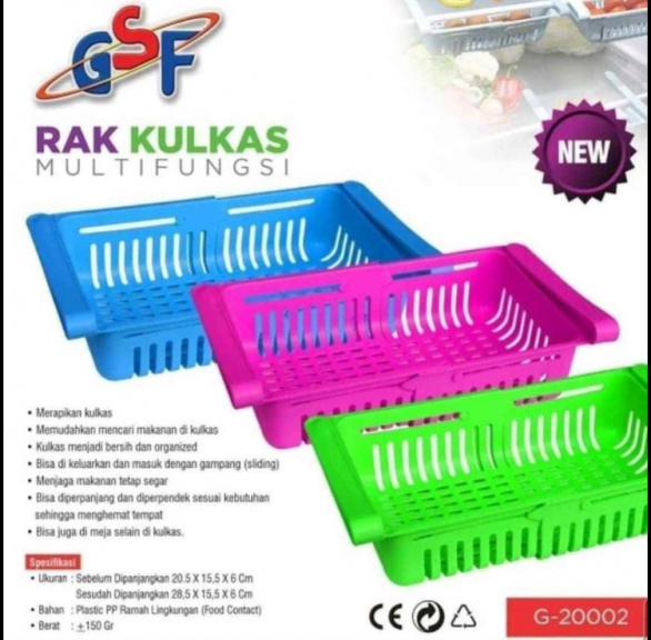 rak kulkas multi fungsi