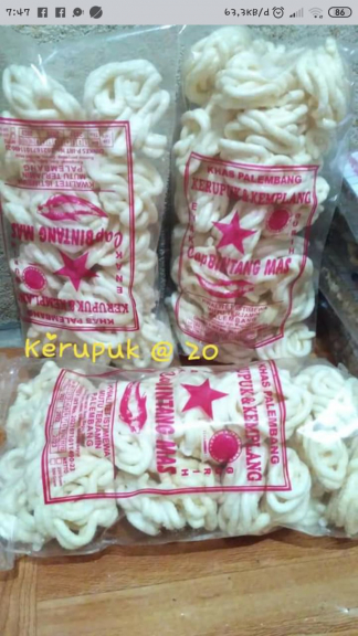 Pempek dan kerupuk