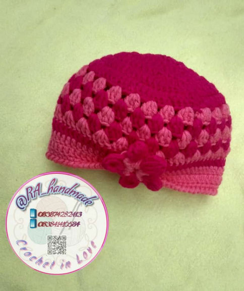 Topi rajut RA handmade