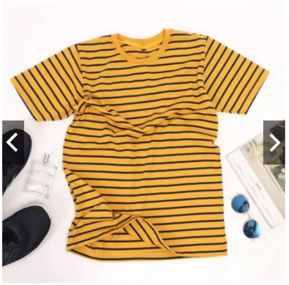Kaos Stripe Stripes Salur Belang Garis Garis Pria Wanita Premium