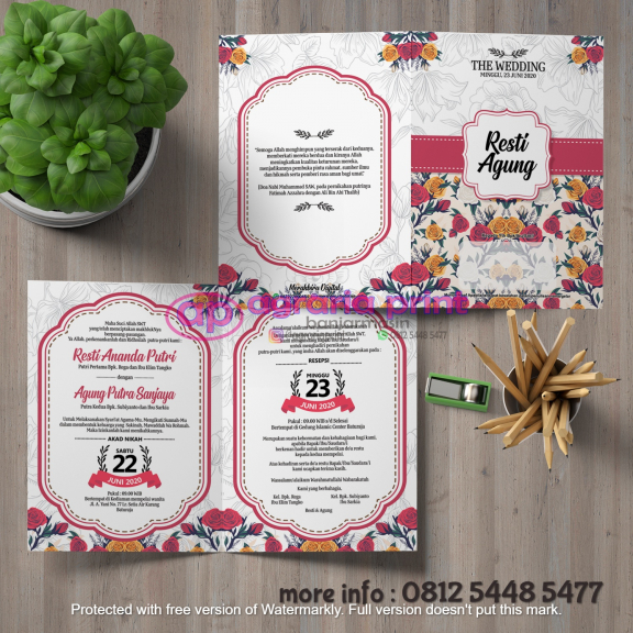 Cetak Yasiin, Undangan Pernikahan