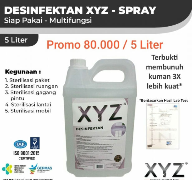 Cairan Pembersih & Hygiene Chemical XYZ