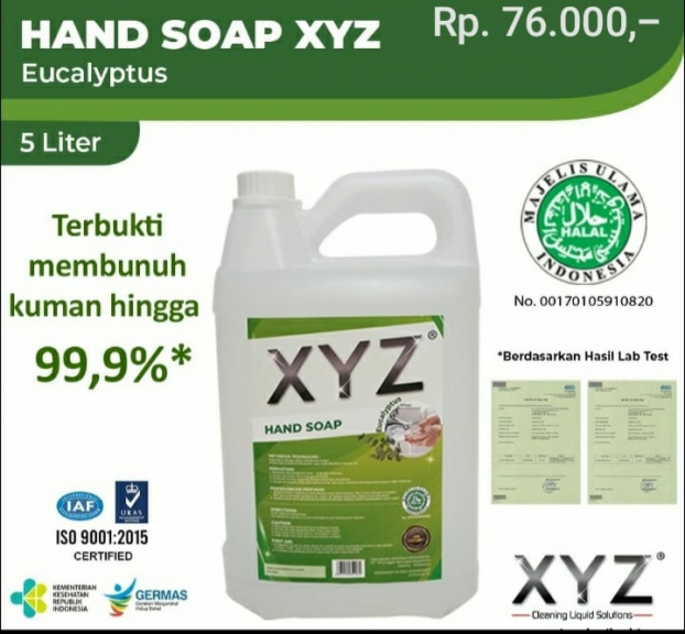 Cairan Pembersih & Hygiene Chemical XYZ