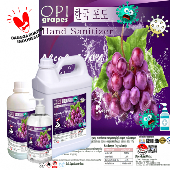 Hand Sanitizer Cair 5 literWangi Anggur