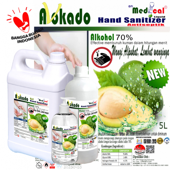 Hand Sanitizer Cair 5 literWangi Anggur