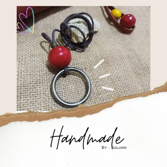 Kalung Handmade Bandul Kayu Series By Bolonn