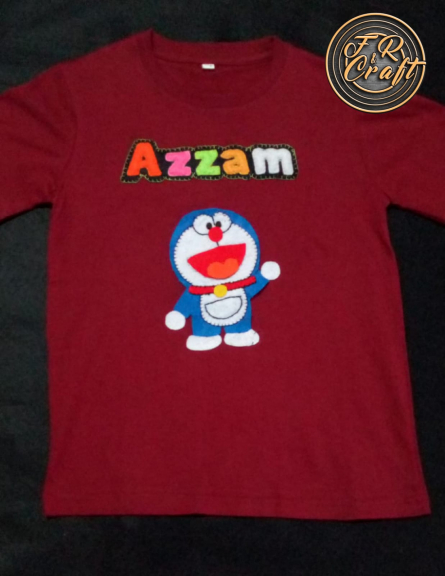 Kaos karakter flanel anak