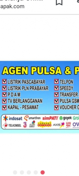 Token listrik, pulsa dan paket data