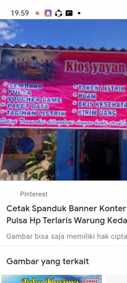 Token listrik, pulsa dan paket data