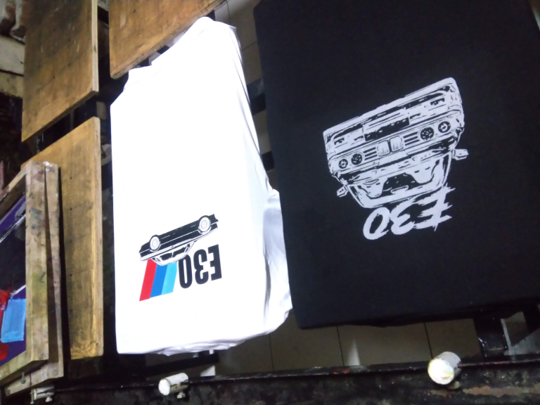 sablon + kaos