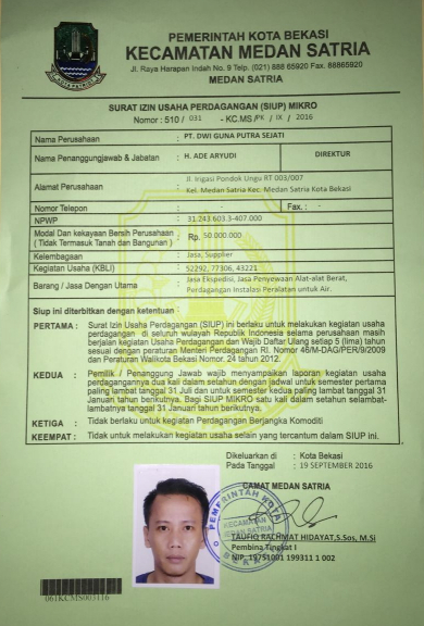 Distribusi air bersih 