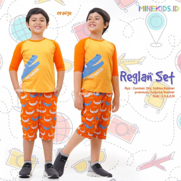 Kaos Raglan Set by Minekids