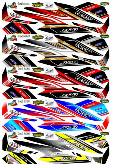 striping variasi/decal motor