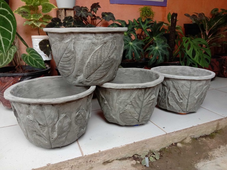 Pot bunga bahan kain dan ssssss