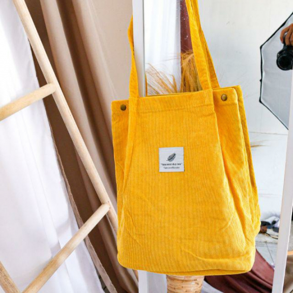 Tote Bag Wanita Corduroy