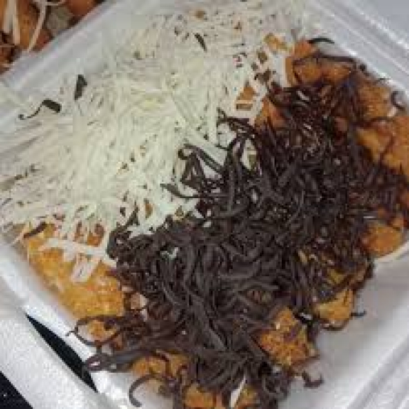 Pisang goreng semua toping