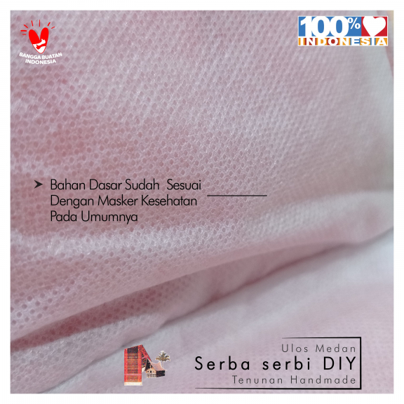 Masker Ulos DIY Filter Spunbon Size Medium