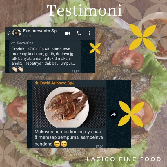 LaZiGo Nila Segar Siap Goreng ( Bumbu Kuning )