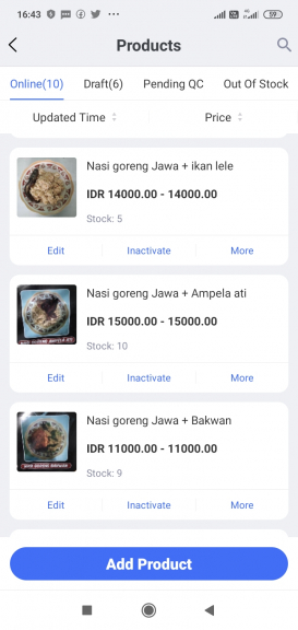 Nasi goreng Jawa ikan lele