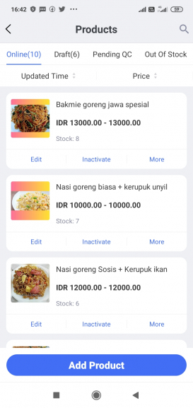 Nasi goreng Jawa ikan lele