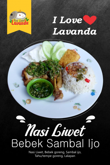 Nasi Liwet Ayam Goreng kemiri sambal geprek