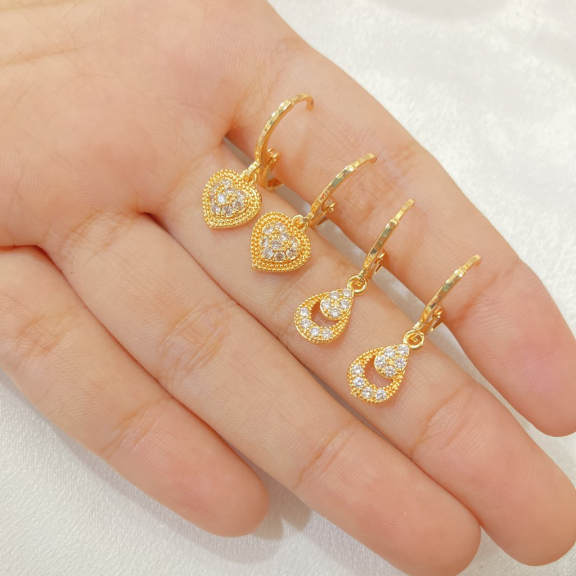 Anting Lapis Emas Macam Model Aksesoris Wanita