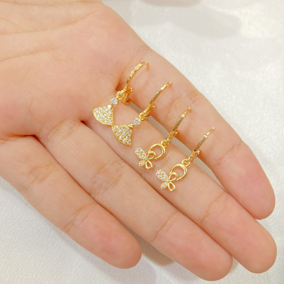 Anting Lapis Emas Macam Model Aksesoris Wanita