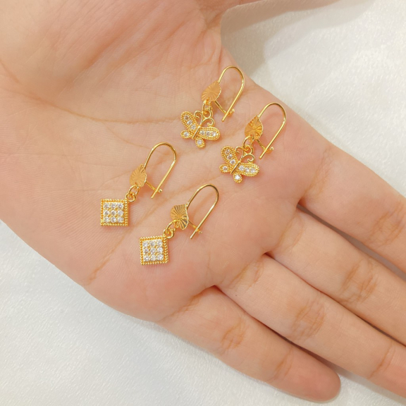 Anting Lapis Emas Macam Model Aksesoris Wanita