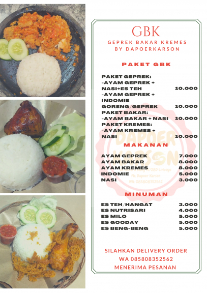 GBK (Geprek Bakar Kremes) 