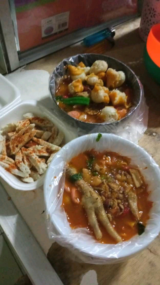 Seblak dan baso aci