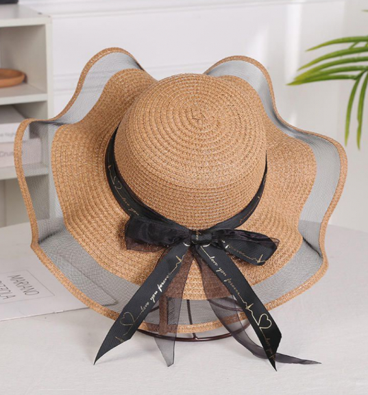 topi pantai trasparan /summer hat/ beach hat