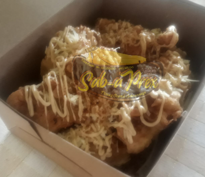 Sab-a Prex (Pisang Geprek Keju)