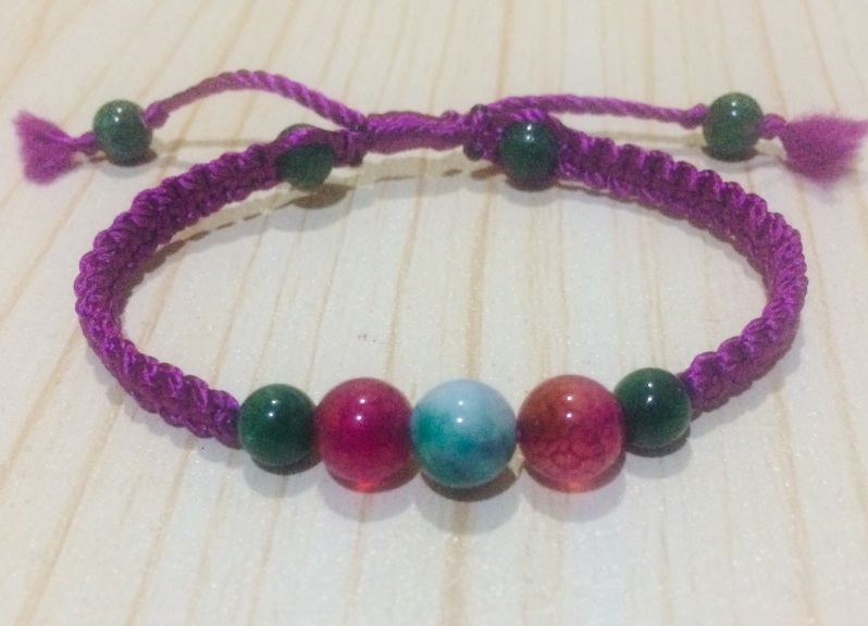 Gelang biji bidara mix batu alam