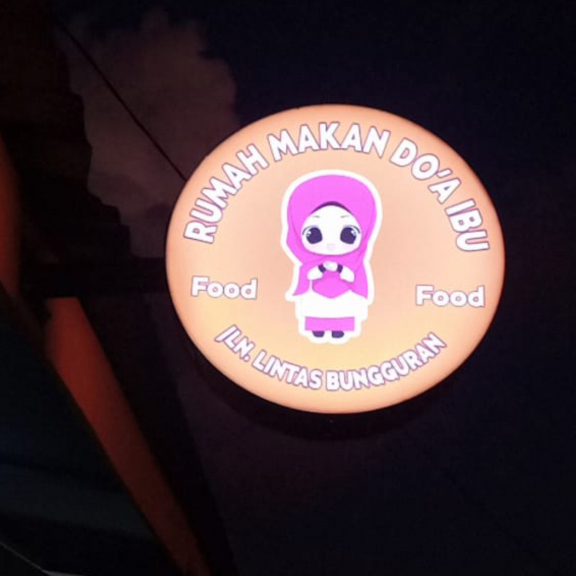 Neno Box 40 Cm Dua Sisi Nyala Custom Gambar