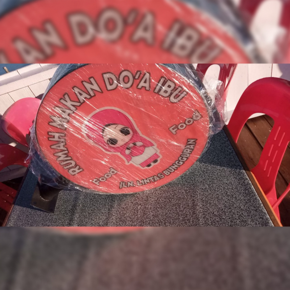 Neno Box 40 Cm Dua Sisi Nyala Custom Gambar