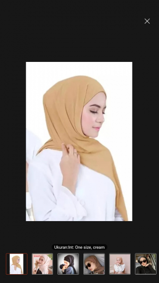 Pakaian, hijab, masker, dll