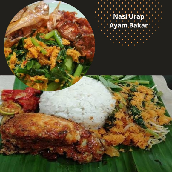 Nasi Urap-2 Ayam Panggang