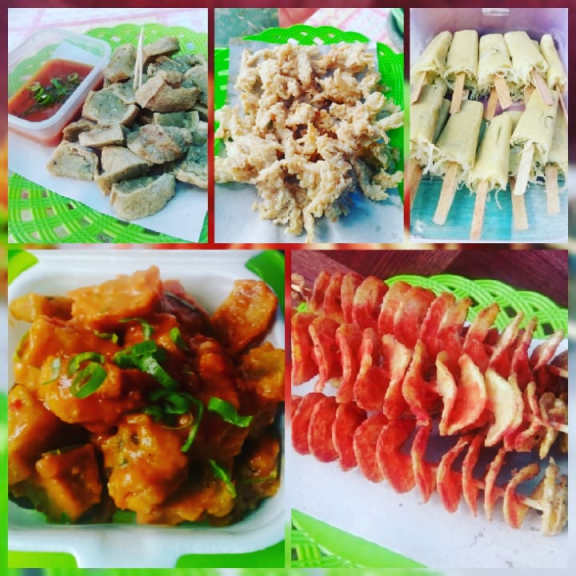 Kentang ulir,jamur crispy