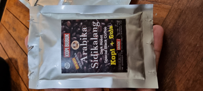 Kopi Bubuk Arabika Sidikalang Dark-Roast/Kopi + Gula