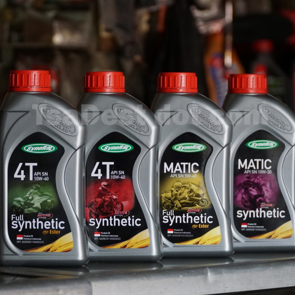 Oli Motor SyneRal Synthetic Matic SAE 10W-30 API SN 0.8 ltr