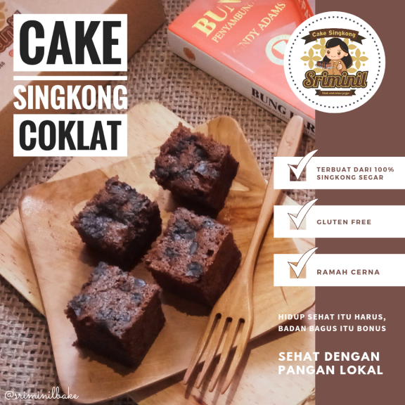 Cake Singkong Coklat