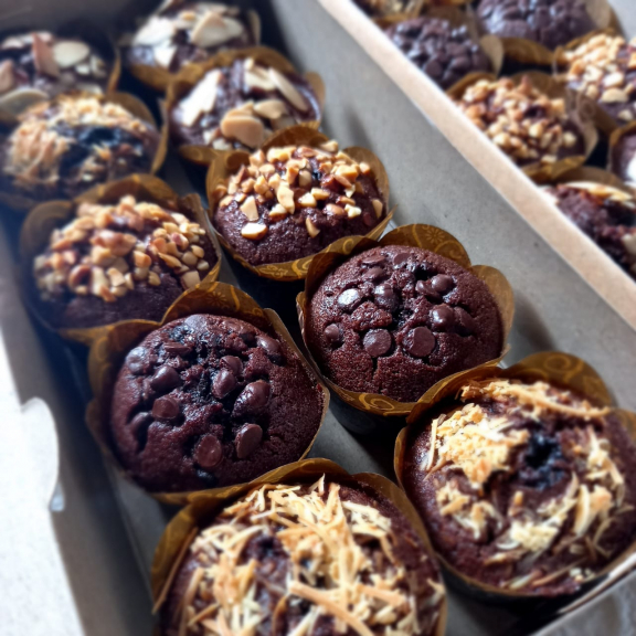 Muffin Singkong Coklat