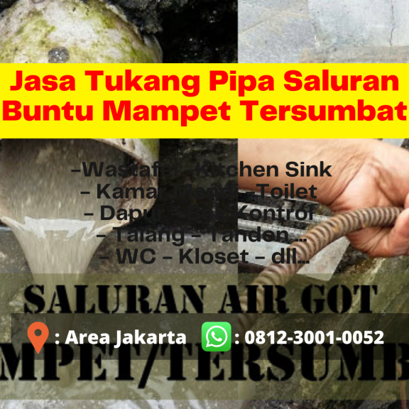 AHLINYA, 0812-3001-0052, Jasa Perbaikan Saluran Mampet Tersumbat Gambir Jakarta Pusat