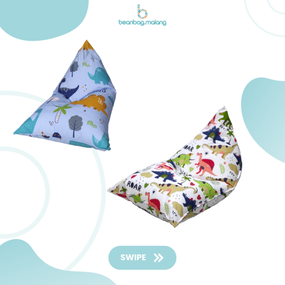 Sofa Beanbag Triangle Motif - beanbag malang