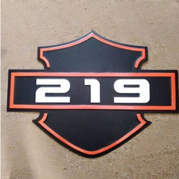 Plat nomor rumah cetak timbul